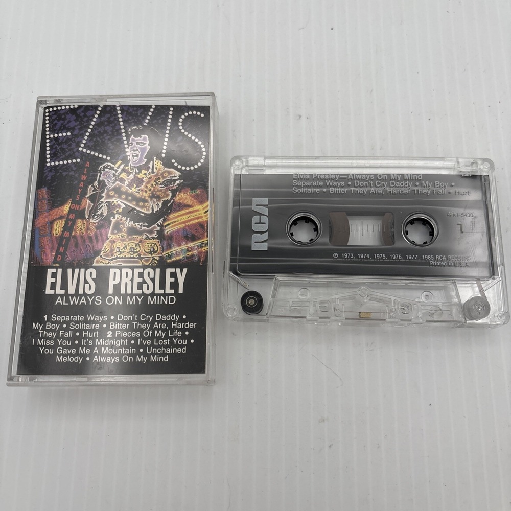 Elvis Presley Always On My Mind Cassette Tape Album 1985 RCA Pop Rock